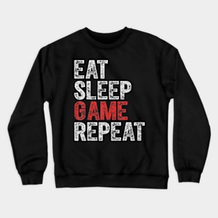 Video Gamer Eat Sleep Game Crewneck Sweatshirt